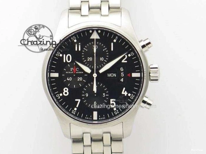 MIROTIME 0501 Breathable Da Vinci IW393402 SS ZF 1:1 Best Edition Blue Dial On Black Leather Strap A 7211